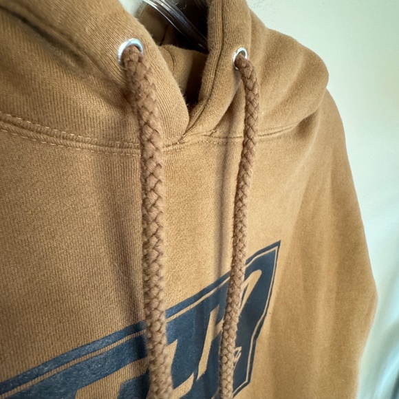 STLHD MEN'S YUBA RIVER SADDLE BROWN PREMIUM HOODIE SMALL - Picture 3 of 8